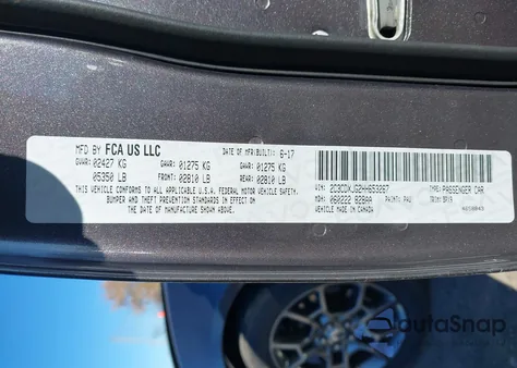 2017 Dodge Charger Sxt Awd из США, поврежденный, VIN 2C3CDXJG2HH653267